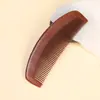 Peine de sándalo rojo directo de fábrica con mango, peine integrado para masaje capilar suave, 100 piezas disponibles para personalización, en stock para venta al por mayor