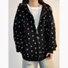 Sudadera con capucha y estampado de estrellas Cleanfit para hombre y mujer, top de otoño de alta gama, chaqueta resistente estilo americano para parejas