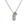Collar de Cadena para Clavícula de Moda Exquisita Coreana y Japonesa de Lujo Ligero con Zirconia Cuadrada y Estrella, Diseño Versátil Elegante y Sencillo