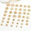 Ouro 14K Preenchido Vaso de Flor Oco DIY Feito à Mão Espaçador de Pulseira Tampa de Flor Material para Miçangas Vaso de Flor Pétala