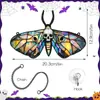 Decoración para Colgar en la Pared Murciélago Fantasma de Halloween Transfronteriza Placa Acrílica Manualidad Arreglo de Atmósfera Colgante de Pared Decoración de Pared
