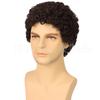 Cubierta para cabeza de peluca de hombre europea y americana Cubierta para cabeza de cabello corto y volumen pequeño africano Mecanismo de cubierta para cabeza Fibra química Cubierta para cabeza Pelucas afro para hombre