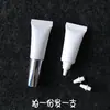 3 g/m pequena capacidade cosméticos tubo em branco embalagem de teste sub-embalagem creme para acne base pasta de dente garrafa plástica amostra