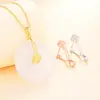 Hebilla de Seguridad de Plata de Ley S925 Hebilla de Clip para Hombres y Mujeres Hebilla de Semilla de Melón de Jade Hetian Accesorios DIY Cabezal de Hebilla Colgante de Jade