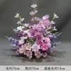 Novo Arranjo de Flores do Jardim Monet Roxo Decoração de Flores para Caminho de Palco de Casamento Decoração de Flores para Caminho de Casamento Arte Floral para Janela de Casamento