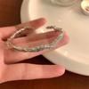 Pulsera de estilo coreano con ondas azules, de lujo, asequible, moderna y con un toque fresco, ideal para novias, sencilla y combinable.