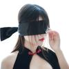 Sm Sexy Cinta de Atar Seda Antifaz de Atar Mano Coqueteando Venda Sedosa Opaca Negro y Rojo Suministros Sexy Bondage