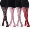 Medias para Mujer con Estampado de Corazón en los Labios, Carta de Amor de San Valentín, Fina, de Primavera y Otoño, Cruzada, Colección al por Mayor