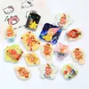 Impreso de Dibujos Animados Gato Perro Estrella Hombre Cachorro Manzana DIY Hecho a Mano Cadena para Teléfono Móvil de Cuentas Llavero Accesorios de Joyería