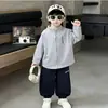Chaqueta de Primavera para Niños 2026 Nueva Elegante Moderna Sudadera Cardigan Infantil Capa Base de Primavera Top Casual para Niños Pequeños