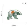 Nuevas pegatinas de tela de oso escenario de color al aire libre salida pegatinas de bordado abrigo bolsos sello de bordado para computadora camping planchado