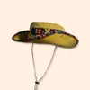 Estilo Étnico Sombrero de Pescador Occidental Sombrero de Montañismo de Ala Ancha Sombrero de Vaquero Sombrero de Protección Solar para Pesca al Aire Libre Viajes Venta al por Mayor
