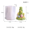 Serie de Moldes de Silicona de Conejo Difusor de Aroma en Relieve Adorno de Yeso Molde 3D Halloween Difusor de Aroma Conejo Molde 3D
