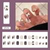 Uñas Portátiles Estilo Pequeña Fragancia de Lujo Ligero, Pegatinas de Uñas Postizas de Gama Alta, Uñas Removibles, Manicura de Temperamento, Uñas Portátiles al por Mayor