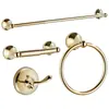 Conjunto de Barra de Toalha Escovada Aço Inoxidável Doméstico Banheiro Rack de Toalha Conjunto Banheiro Pingente Conjunto de 4 Peças Ferragens de Banheiro
