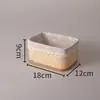Mesa de Centro de Mesa em Bambu, Salgueiro e Rattan, Hall de Entrada, Sala de Estar, Quarto, Dormitório, Cesta de Armazenamento para Supermercado, Cesta de Armazenamento, Cesta de Lavanderia para Cosméticos