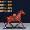 Estatueta colorida de cavalo de cobre, ornamento de cavalo Tang de cobre puro, item de artesanato, decoração colorida de cobre para casa e sala de estar, decoração de mesa, presente