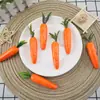 Modelo de rabanete simulação cenoura falsa com folhas frutas e vegetais falsos brinquedo adereços de decoração de vitrine
