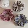 Diadema de tela a cuadros rosa para niña, Cuerda para moño de tamaño mediano, Accesorio para el cabello fresco y simple de nuevo estilo