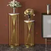 Suporte de Flores de Mármore Nórdico Sala de Estar de Chão ao Lado da TV Ferro Forjado Varanda Simples Multi-Camadas Rack para Vasos de Plantas e Flores