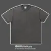 Camiseta Retro Americana Vintage Pesada 280g Tamanho Europeu Transfronteiriço Desgastada Algodão Puro Manga Curta Solta Tamanho Grande Lavada Gola Redonda Cor Lisa