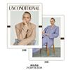 Accesorios de fotos de revista a todo color en inglés estilo ins álbum de fotos de moda decoración de sala de modelos con foto callejera en mano
