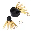 Venta Caliente de Amazon Juego de Tazas y Cucharas Medidoras de Acero Inoxidable y Plástico Set de 10 Piezas Herramientas para Hornear Utensilios de Cocina Hogar