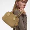 Bolsa de mano simple de gamuza con textura esmerilada para bolos, nueva de principios de primavera, bolso Boston retro para ir al trabajo