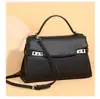 Bolso de Mano Retro de Cuero Granulado Transfronterizo para Mujer, Nuevo Bolso Kelly de Lujo Ligero a la Moda, Bolso de Hombro Cruzado Simple de Nicho