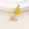 Colgante de Tulipan con Piedra Ojo de Gato para Mujer, Diseño de Nicho, Versátil y de Gama Alta, Accesorios para Joyería DIY que No se Desvanecen