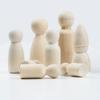 Manualidades de Madera Adornos Figuras de Madera Muñecas de Madera Pintadas Creativas para Niños Madera Natural Color Figuras Pequeñas de Madera Al por Mayor