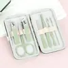 Conjunto de Ferramentas para Manicure 7 Peças Atacado Doméstico Portátil Cortador de Unhas de Manicure Conjunto de Cortadores de Unhas Impresso