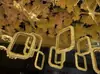 Nuevos Accesorios de Boda Anillo de Luna Luminoso de Acrílico Araña Cadena de Luces Decoración de Techo de Boda