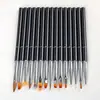 Set de Herramientas de Metal para Manicura Japonesa Pluma de Dibujo Pluma de Fototerapia Pluma para Difuminar Pluma de Crisantemo de Otoño Brocha de Manicura