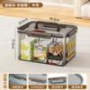 Caja de Almacenamiento Portátil Transparente para el Hogar, a Prueba de Polvo, Almacenamiento y Organizador de Ropa con Tapa, Caja de Almacenamiento Multifuncional para Snacks y Juguetes