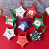 Estilo europeu novo caixa de doces equipe de Natal caixa de embalagem 6 cartão a laser Natal papel kraft floco de neve saco de papel