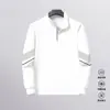 Sudadera con Media Cremallera para Hombre Nueva 2025 Primavera y Otoño Estilo Chino Nuevo Gruesa Pesada Cuello Alto Pulóver Chaqueta Versátil Moderna