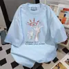 Camiseta de Manga Corta Estilo Retro Americano para Mujer Verano 2025 Holgada Oversize Casual Versátil Pareja Cuello Redondo Superior