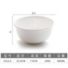 Tazón de melamina palillos tazón caótico para fideos de arroz tazón comercial de plástico porcelana para fideos tazón para avena de desayuno tazón para sopa tazón engrosado