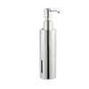 Dispensador de jabón de acero inoxidable 304 para hotel, dispensador de pared para baño, botella de presión sin taladro para lavado de manos, diseño moderno y simple