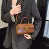 Bolsa Pequena Quadrada Patchwork Fosca 2026 Nova Nicho Retro Versátil Bolsa de Ombro Elegante para o Dia a Dia Transversal Bolsa de Mão