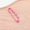 Imperdibles de Seguridad Grandes de Tres Anillos Lacados de Colores en Varios Tamaños para Decoración de Suéteres, Pines de Bucle Anti-Exposición de Color Caramelo
