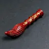 Arena de Cristales de Cinabrio Crudo, Accesorios de Plumas Feng Shui, Colgante de Collar de Cristal Translúcido Chapado en Oro, Regalos para Hombres y Mujeres, Venta al por Mayor y Dropshipping