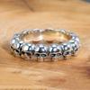 Anillo de calavera explosiva Cao Shi Shein para hombre y mujer, estilo retro, antiguo, dominante, con personalidad y sentido avanzado.