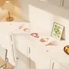 Tapete de mesa de dibujos animados para aparador, mueble de TV y zapatero de entrada; impermeable, a prueba de polvo y resistente a la suciedad