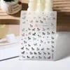 Estilo Ins mini desenho animado autoadesivo para arte de unhas simples fofo decalques decorações unhas postiças feitas à mão atacado
