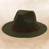 Fedora de lana de moda europea y americana con logotipo personalizado, fedora de jazz de estilo retro británico, sombrero de fieltro de ala plana unisex