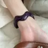 Pulseira Aberta de Acrílico Ondulada Irregular Simples Pulseira Estilo Mori Ins Feminina Nicho Joias de Alta Qualidade Atacado