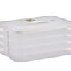 Caja de Almacenamiento de Empanadillas de Múltiples Capas para Refrigerador, Bandeja para Empanadillas Doméstica, Caja de Conservación y Congelación, Hermética de Cuatro Capas de Gran Capacidad