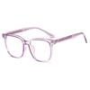 Nuevas gafas TR90 anti-luz azul al por mayor, monturas grandes de moda, monturas de gafas lisas para mujer, se pueden equipar con monturas de gafas para miopía para hombres.